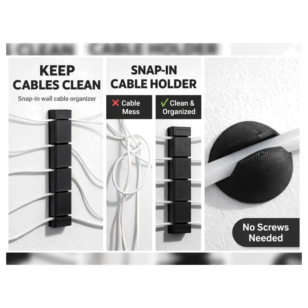 Cable Organizer No Screws Cable Ties Computer Accessories Electronics Parts Cable Management Tools