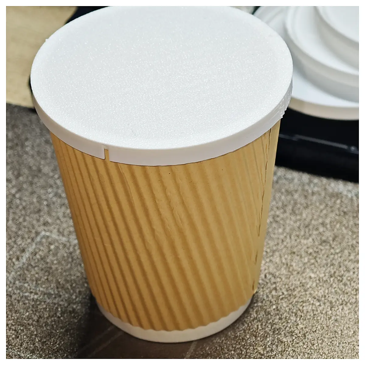 75mm Paper Cup Lid Lid Cup Accessories Paper Products Packaging Seal Wholesale Manufacturer