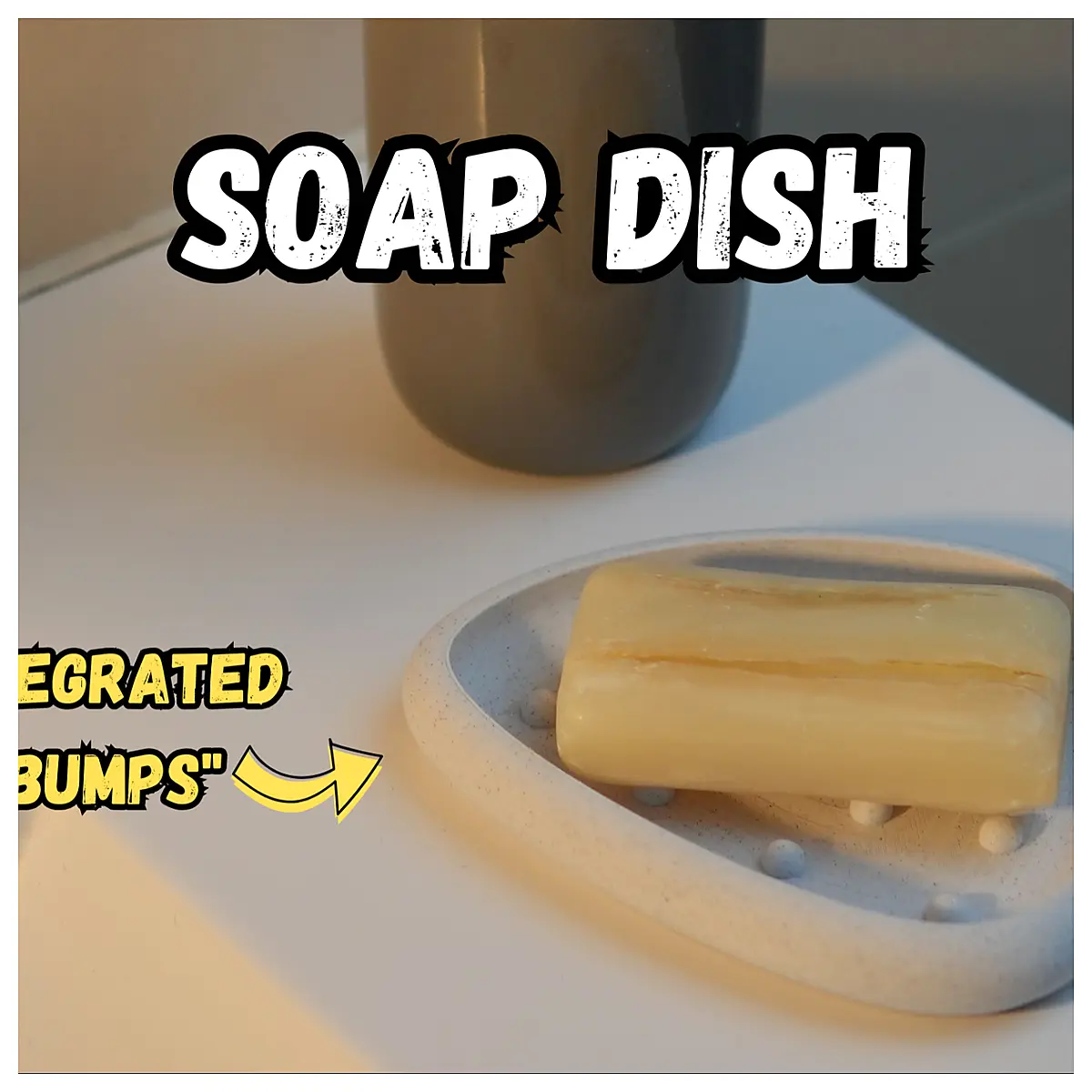 Organic Soap Dish Self Draining Design Anti Kitchen Sink Shelf Accessories