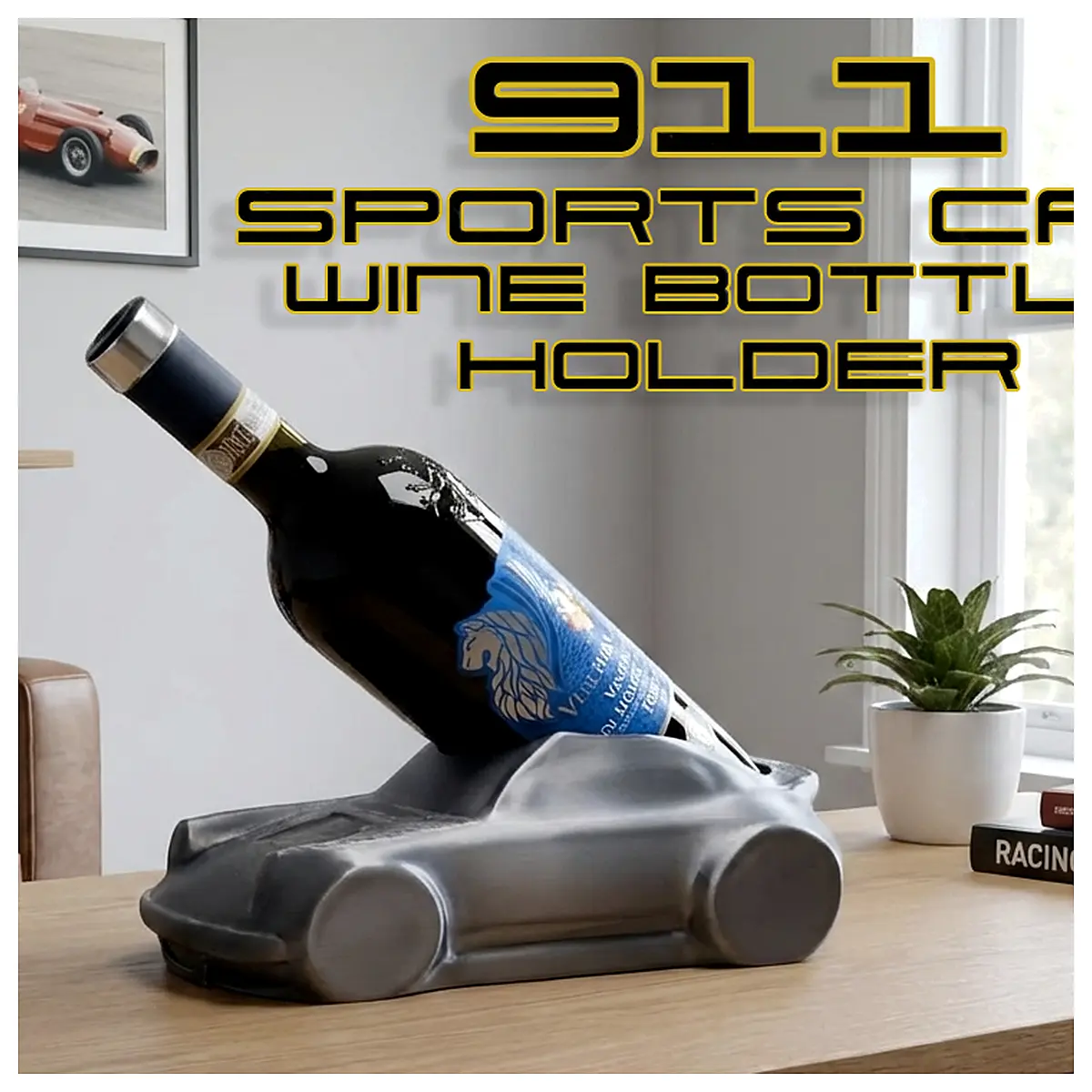 Sports Car Wine Holder 911 Style Wine Accessory Car Parts Repair Universal Holder