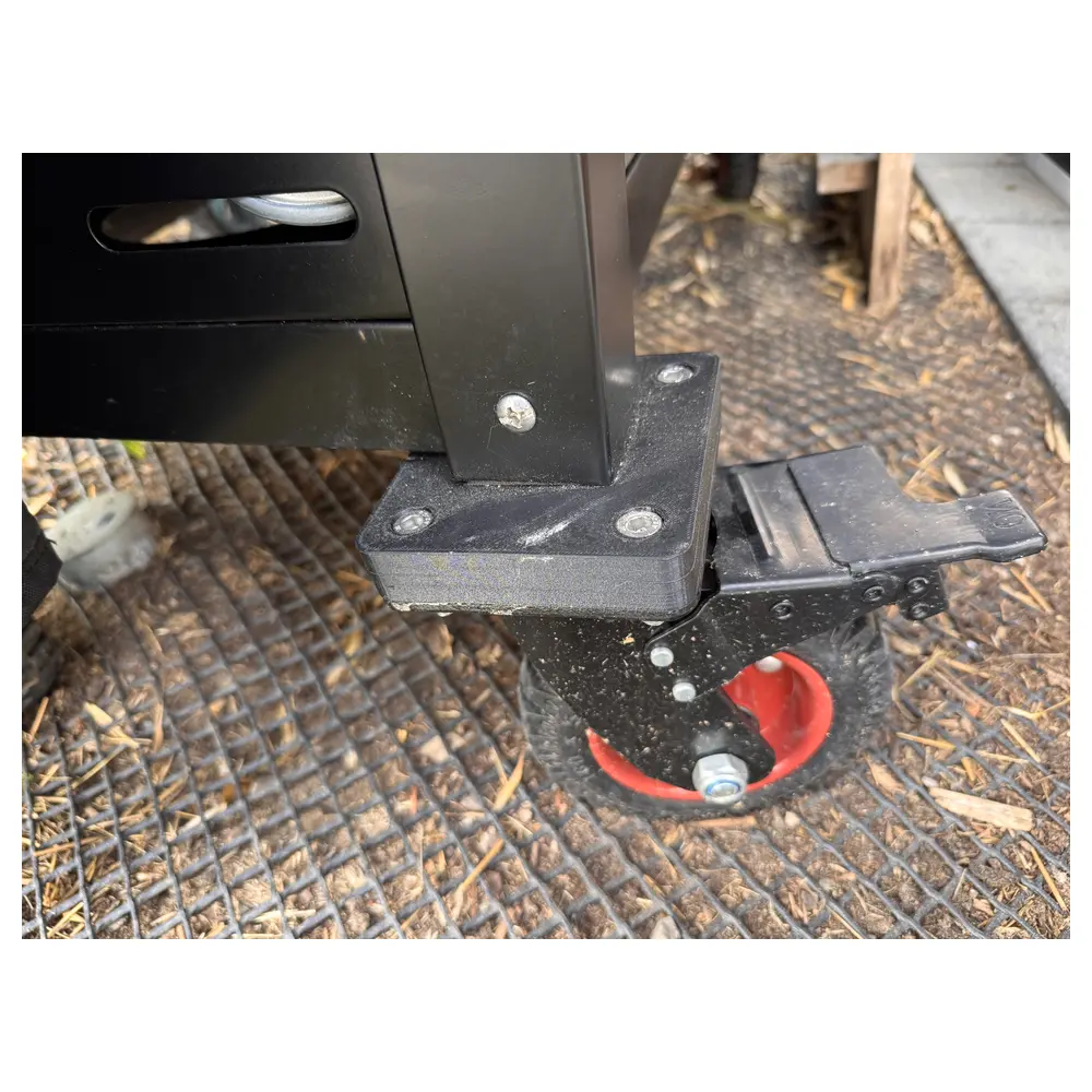 Heavy Duty Caster Adapter Plate Caster Connectors Wheel Accessories Trailer Parts Repair Installation