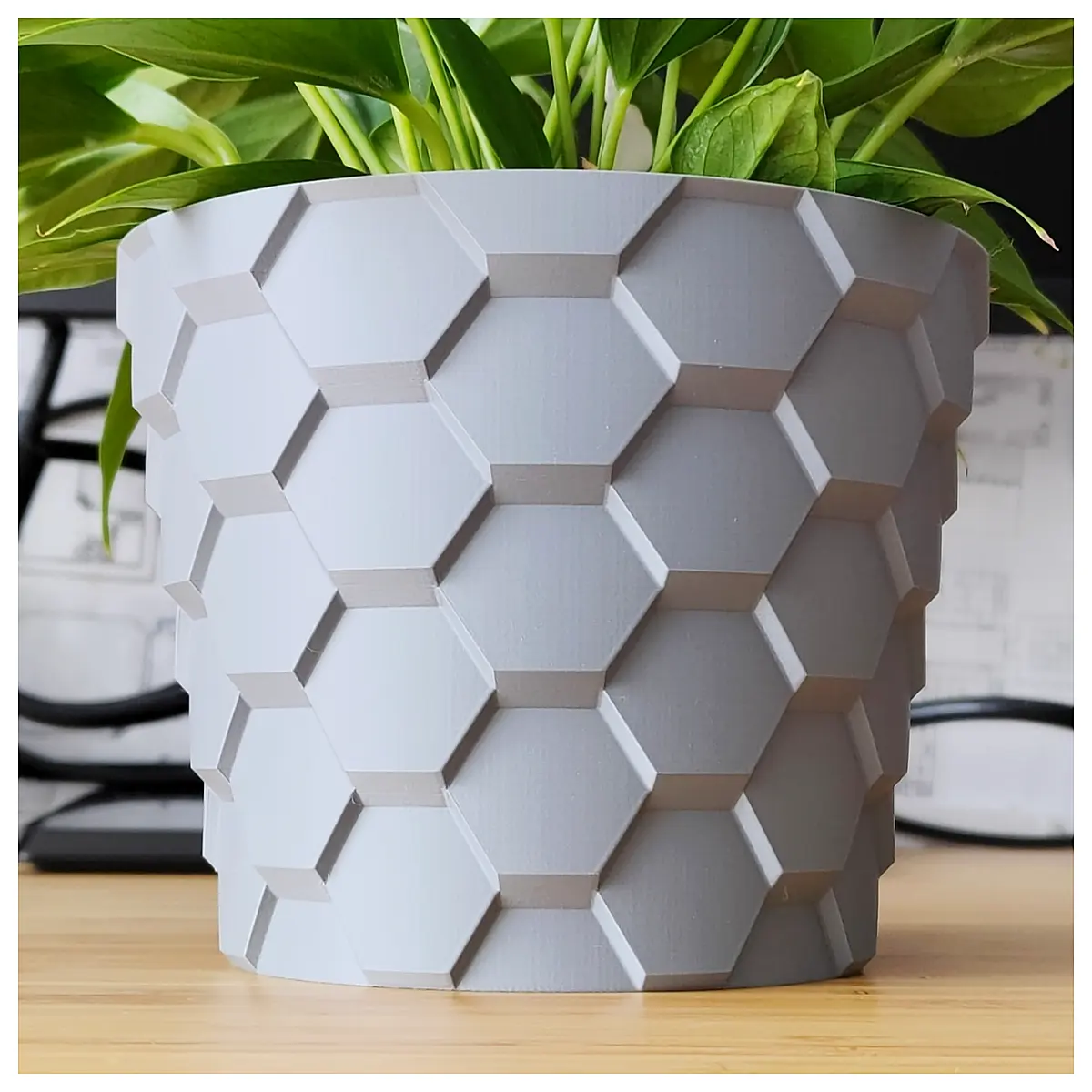 Hexagonal Planter Pot Decor Indoor Plants Vase Garden Flower Pot Creative Home Decor