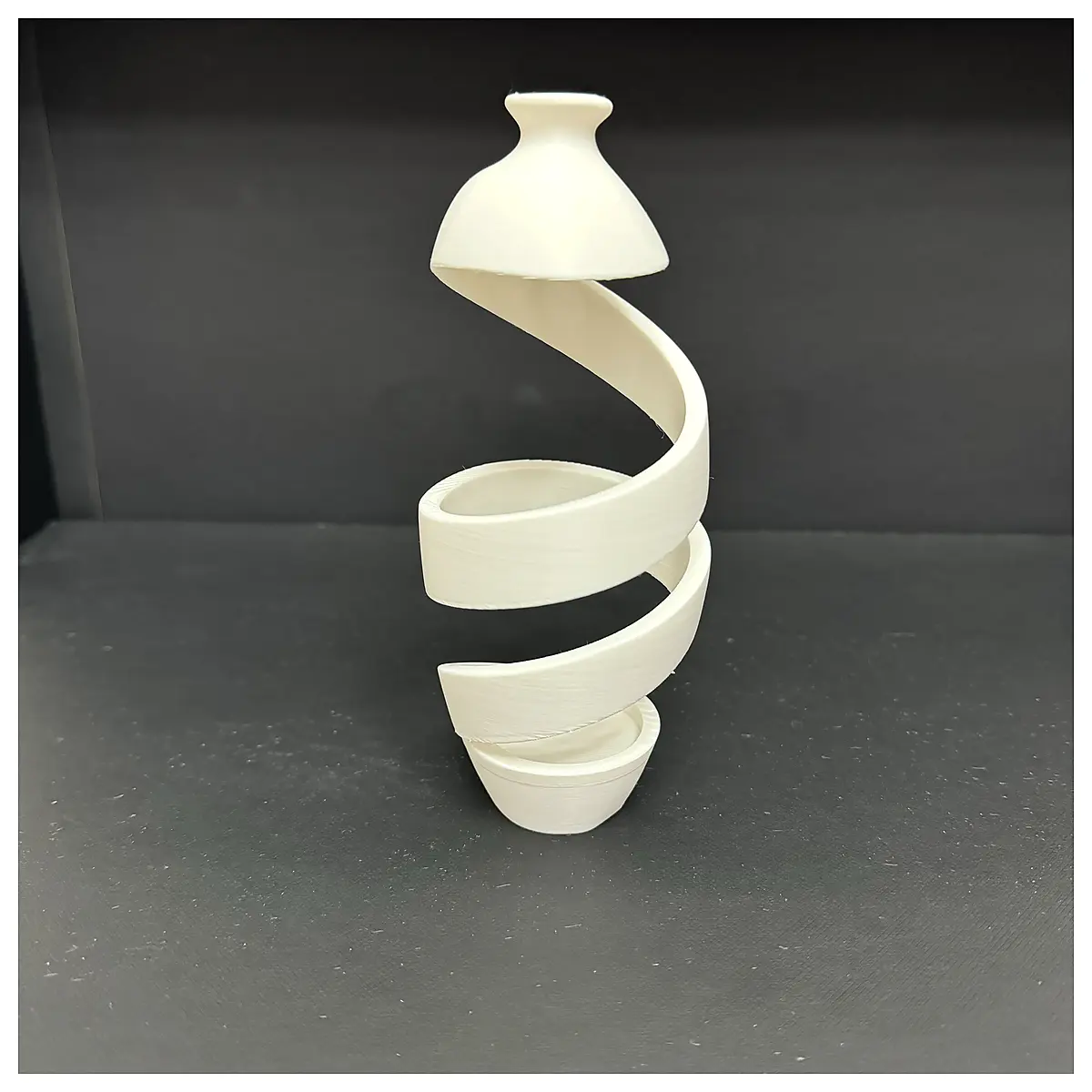 Swirling Vase Art Piece Ceramic Sculpture Home Decor Abstract Art Wall Decor Gift Idea Modern Art