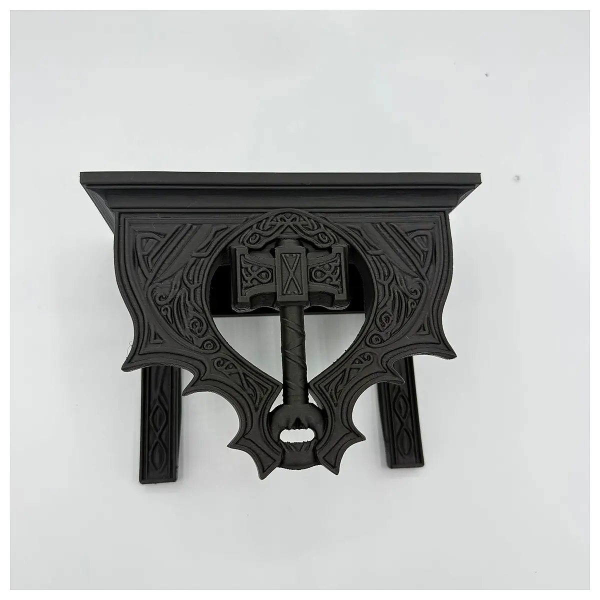 Nordic Hammer Wall Shelf Gothic Decor Hanging Shelf Wall Decoration Minimalist Modern