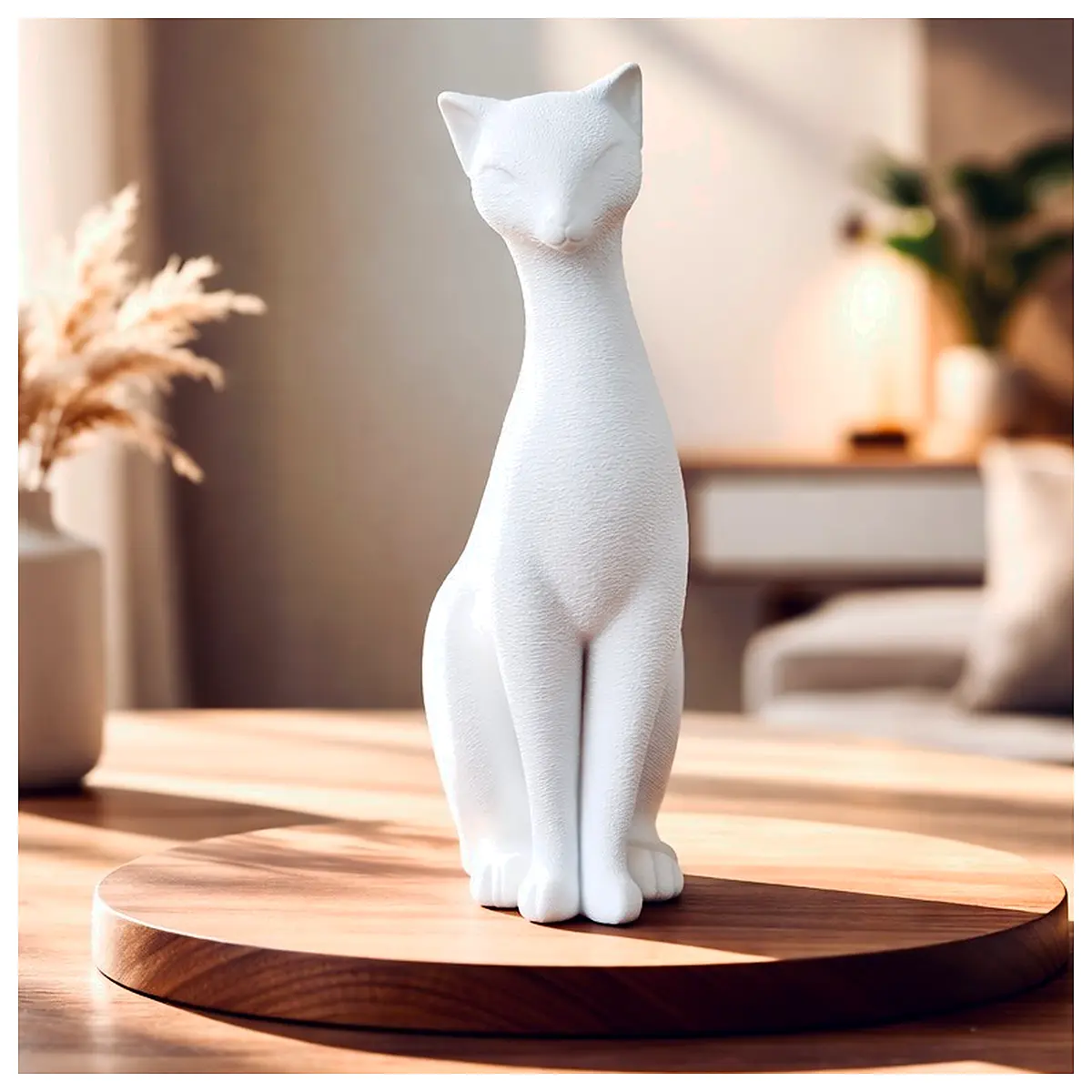 Cat Statue Figurine Home Decor Cat Ornament Pet Decoration Art Sculpture Various s