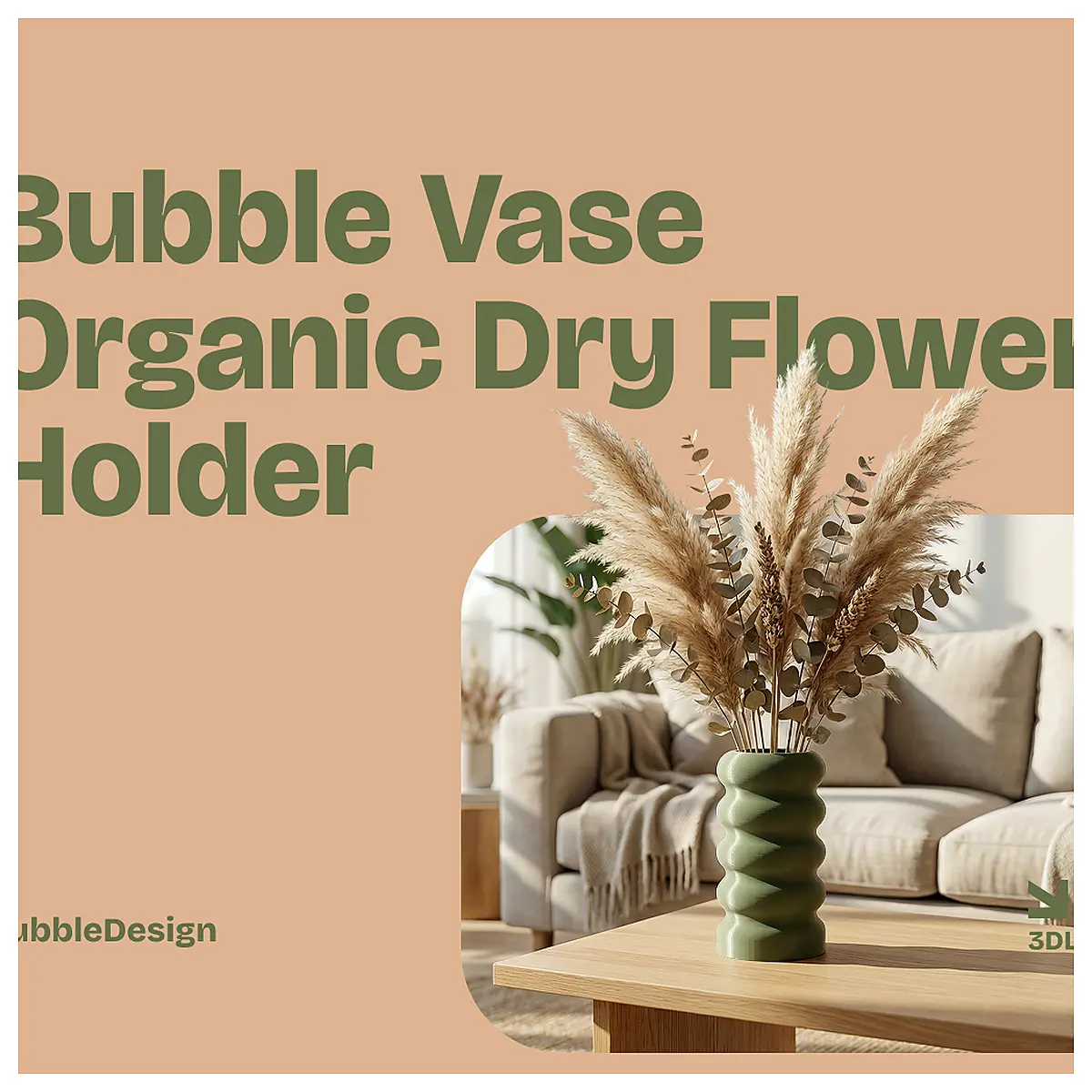 Bubble Vase Organic Flower Holder Decorative Vase Universal Flower Stand Dry Floral Arrangement Flower Container