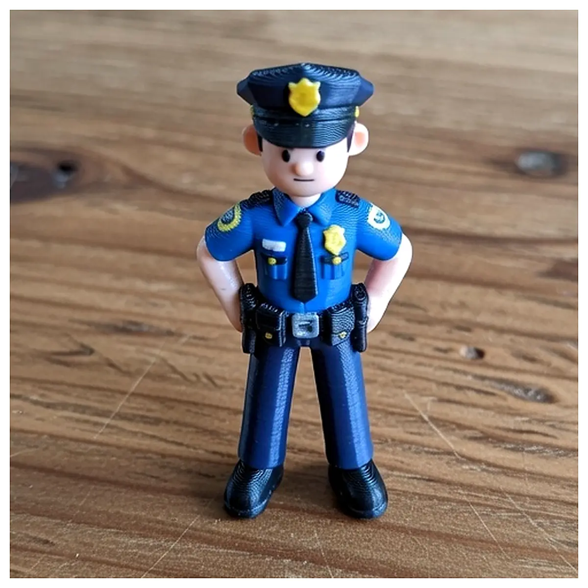Police Officer Figure Toy Police Action Figure Roleplay Police Uniform Police Lights Simulation Figure