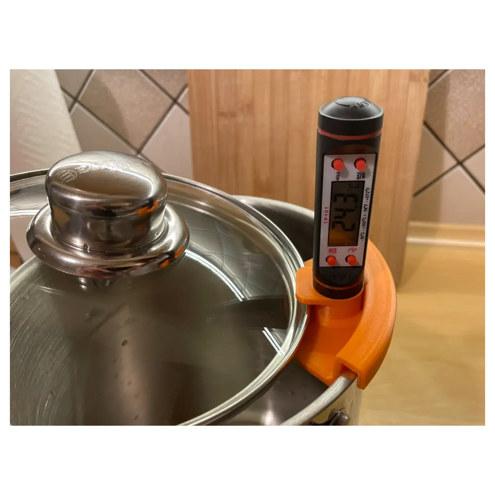 Thermometer Holder for Smoker Pot Clip Clamp Support Measuring Universal BBQ Accessories Temperature Control