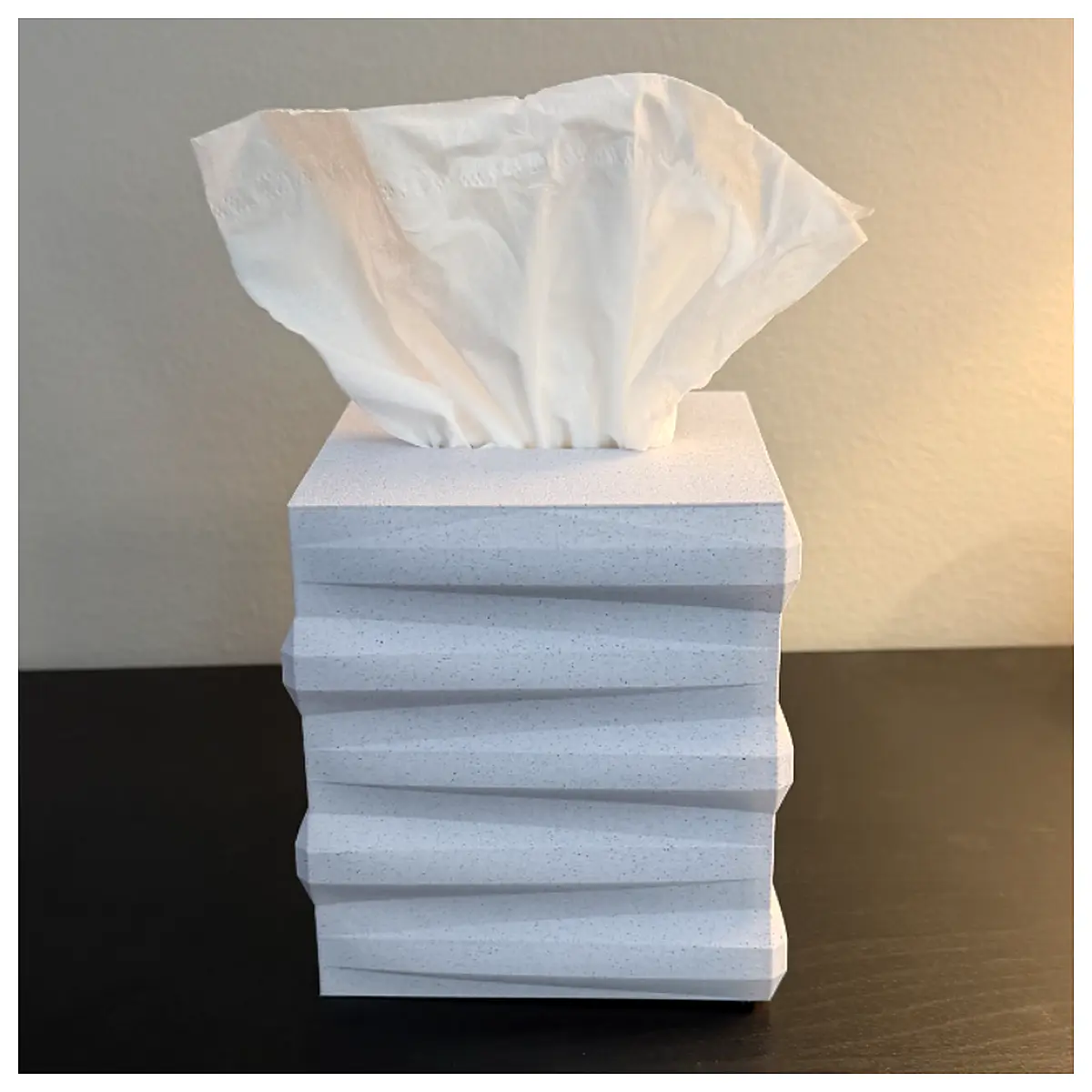 Modern Abstract Tissue Box Cover Protection Simple Decor Creative Cover Tissue Box Shield