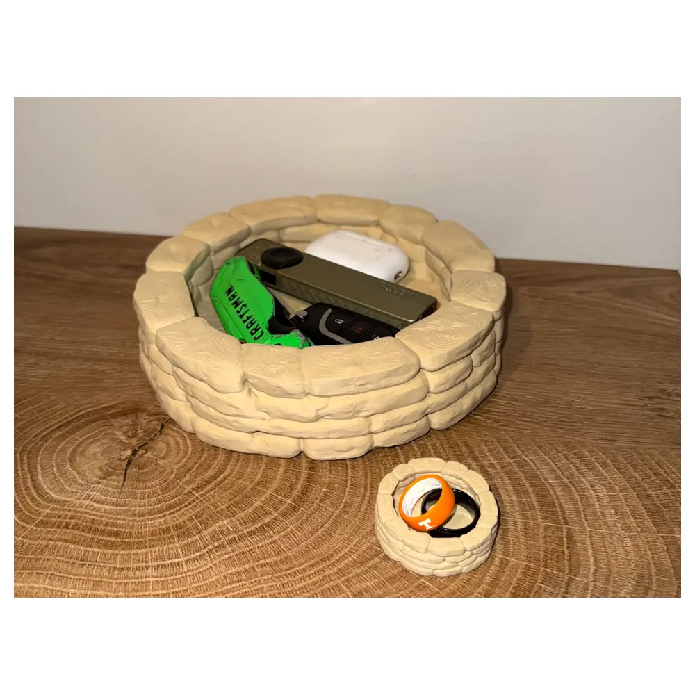 Firepit Catchall Dish Fireplace Accessory Holder Trinket Organizer Practical Fireplace Parts