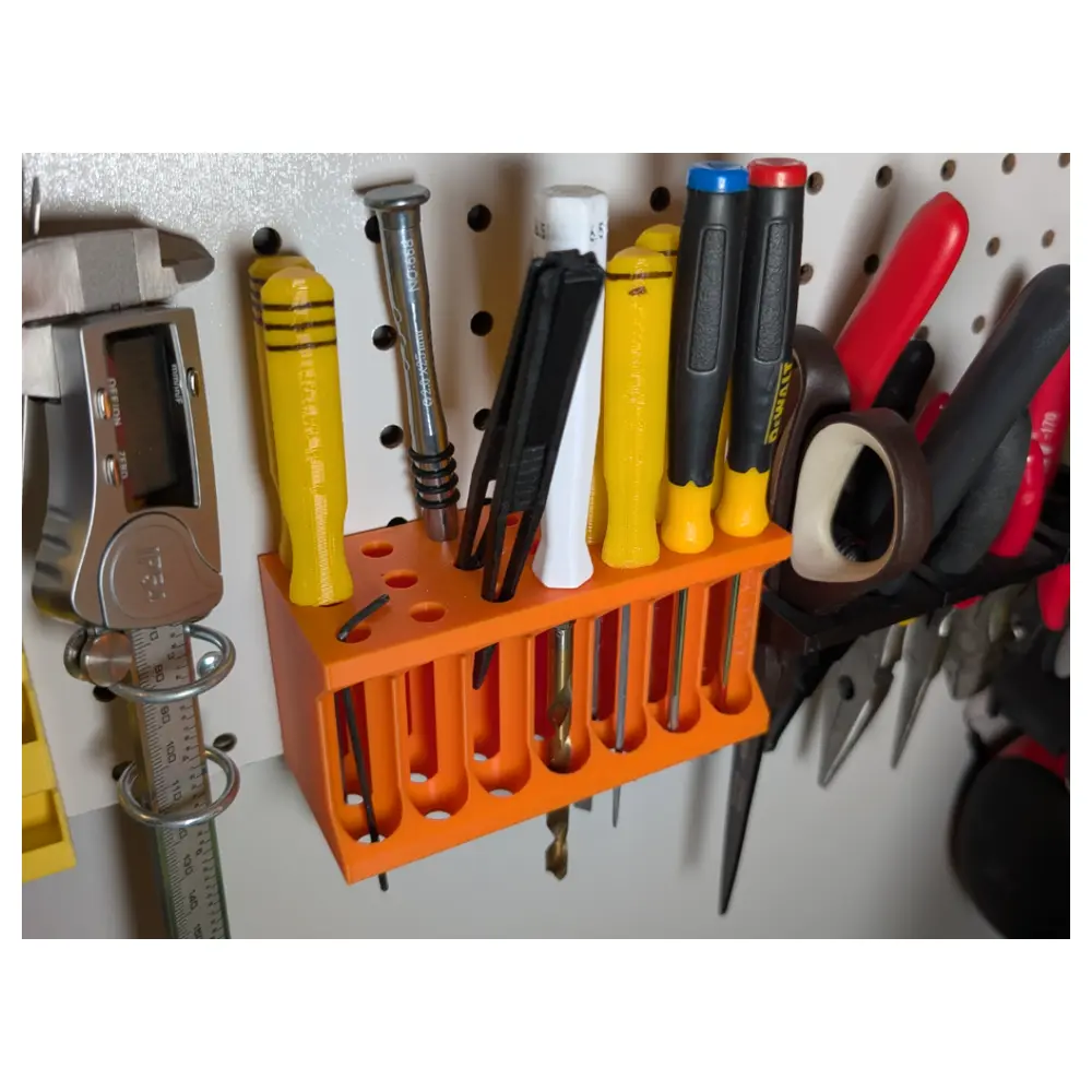 Peg Board Small Tools Holder 3x7 Rows Tool Organizer Multi Tool Storage Repair Parts Accessories