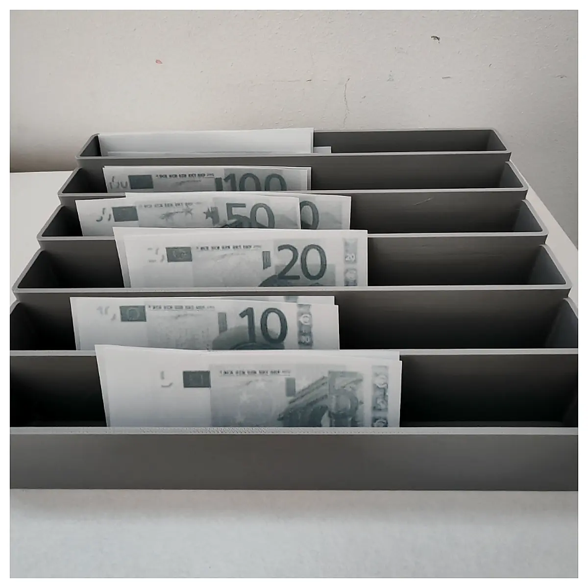 Banknote Organizer Counter Office Shop Supplies Cash Counting Holder Money Organizer Desk Storage