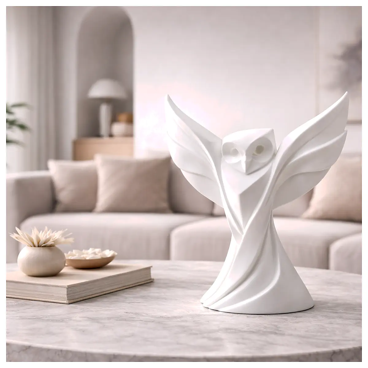 Modern Owl Sculpture Art Decor Home Figurine Versatile Bird Art Repair Parts