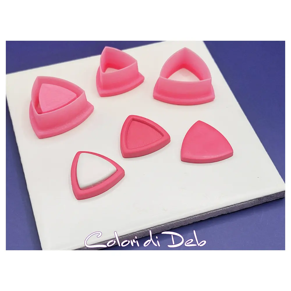 Polymer Clay Cabochon Cutter Triangle Cutter Jewelry Making Tool Craft Supplies 3D Sculpting
