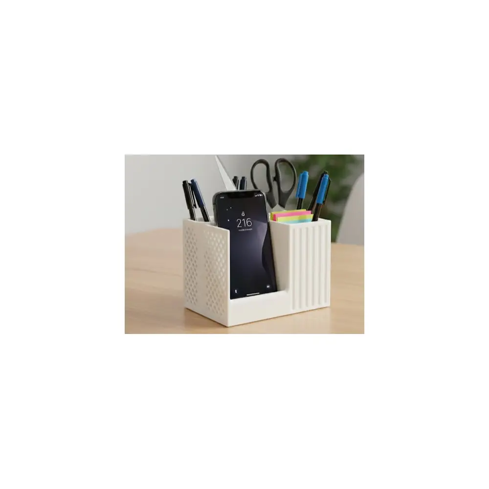 Desk Organizer 3 in 1 Phone Stand Holder Multi Function Stationery Storage Box Office Study Stand Desk Organizer