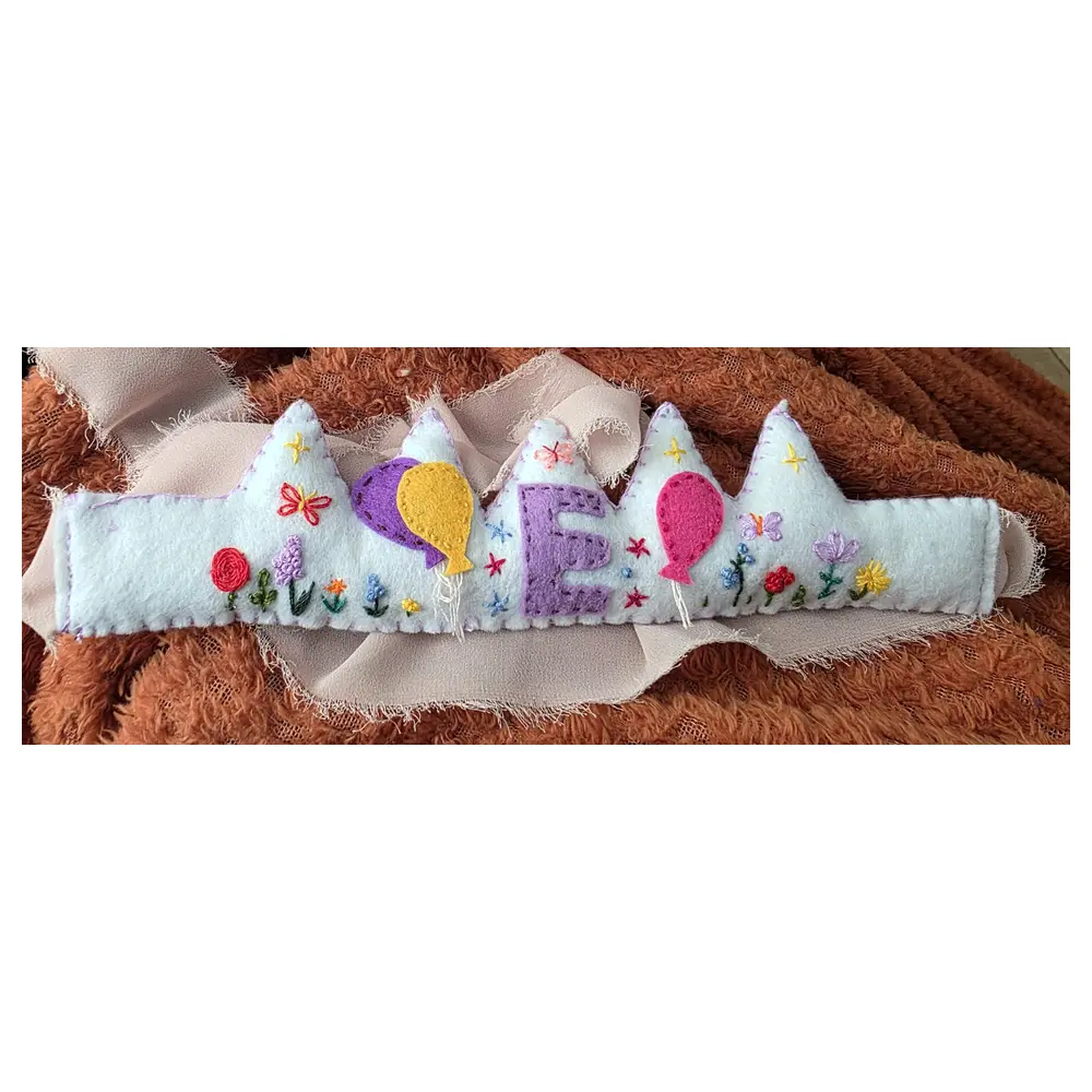 Felt Birthday Crown Sewing Pattern Template DIY Crafting Supplies Birthday Crown Crafting Party Decorations