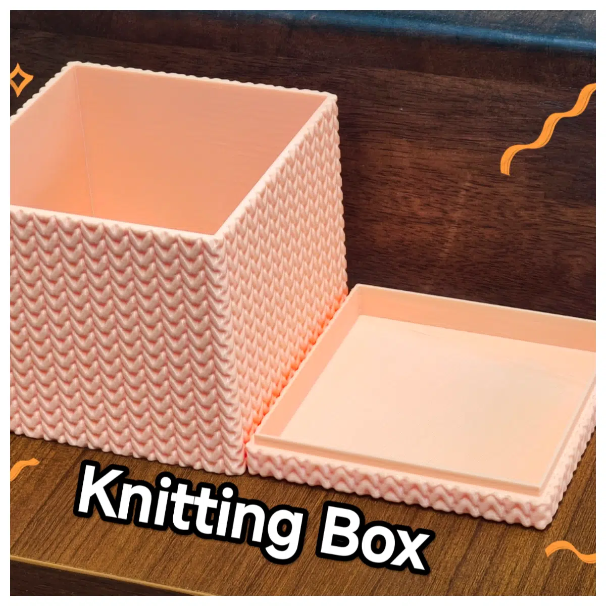 Knitting Box 100x100mm Yarn Box Craft Supplies Knitting Parts Repair