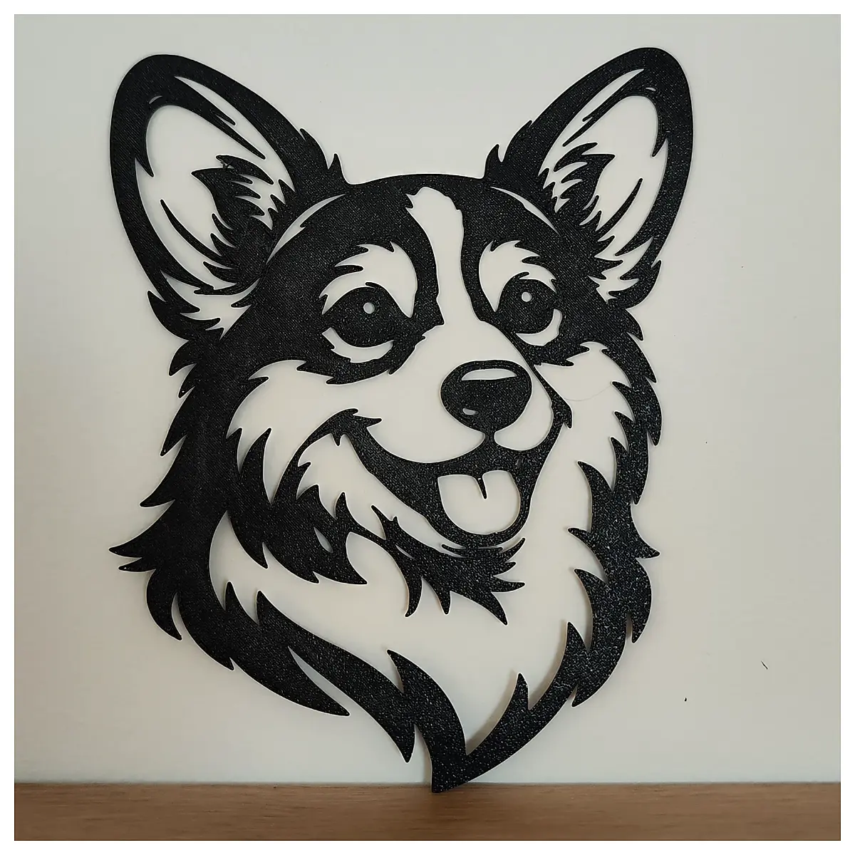Welsh Corgi Dog Head Decoration Toy Accessories Pet Figure Corgi Head