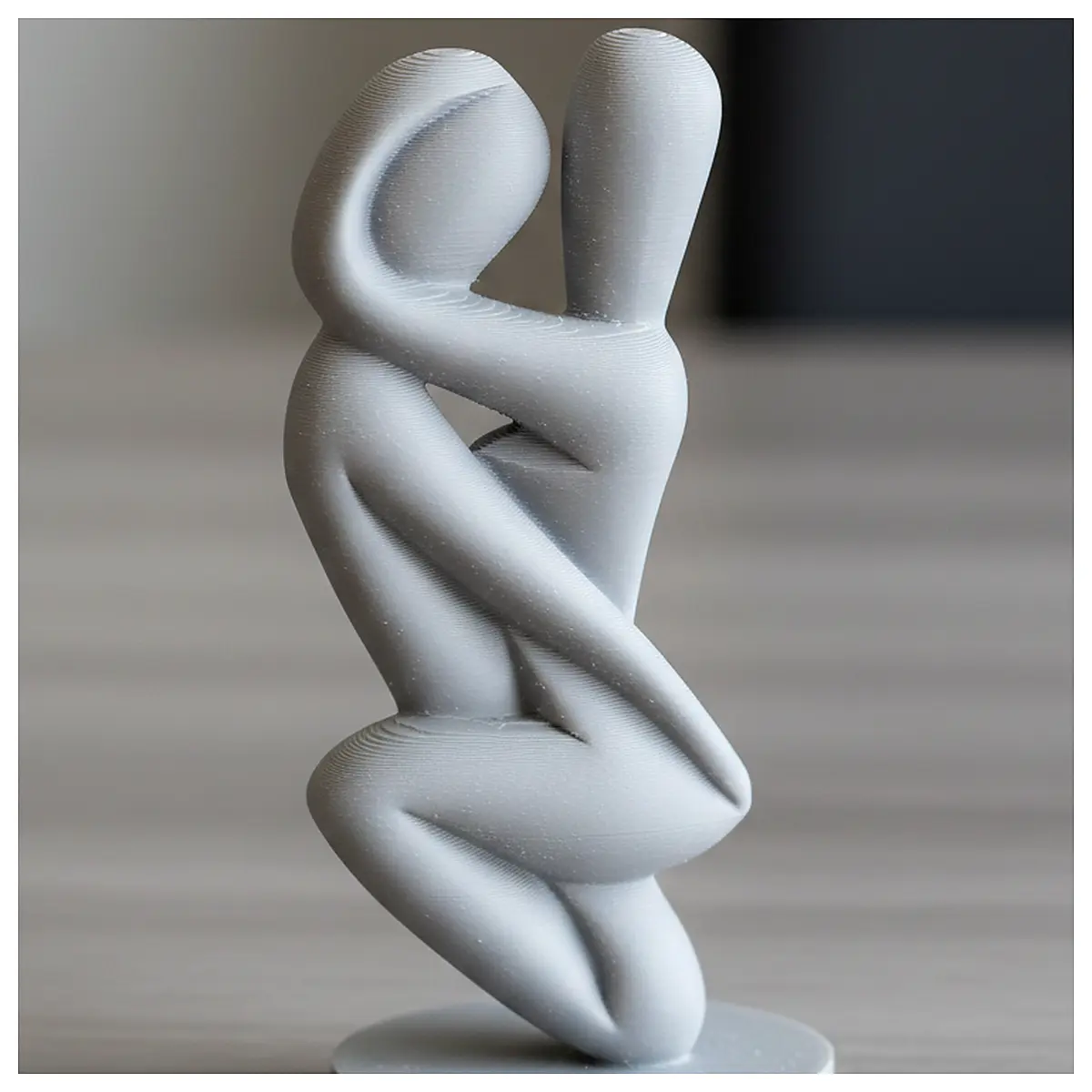 Embrace Statue Art Sculpture Memorial Gift Emotional Figure Home Decor Modern Stand
