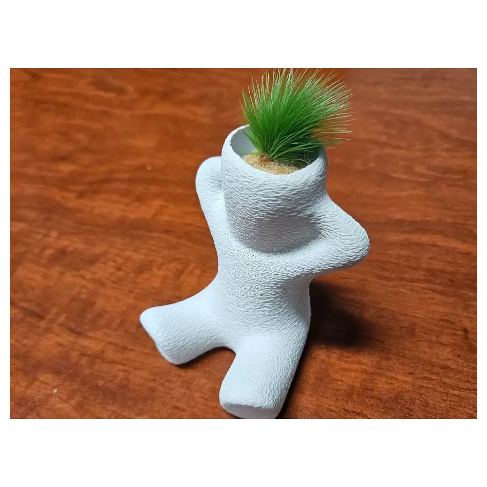 Grass Man Vase Decorative Figurine Home Decor Art Sculpture Planter Ornament Gift Idea
