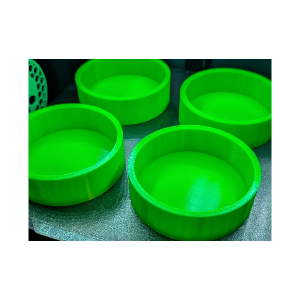 Pet Bowls 4 x 100mm Transparent PET Feeding Dishes Water Bowls Pet Supplies Bowls