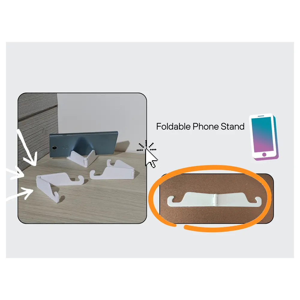 Foldable Phone Stand Mobile Stand Holder Support Adjustable Phone Desk Stand Viewing Stand Accessory
