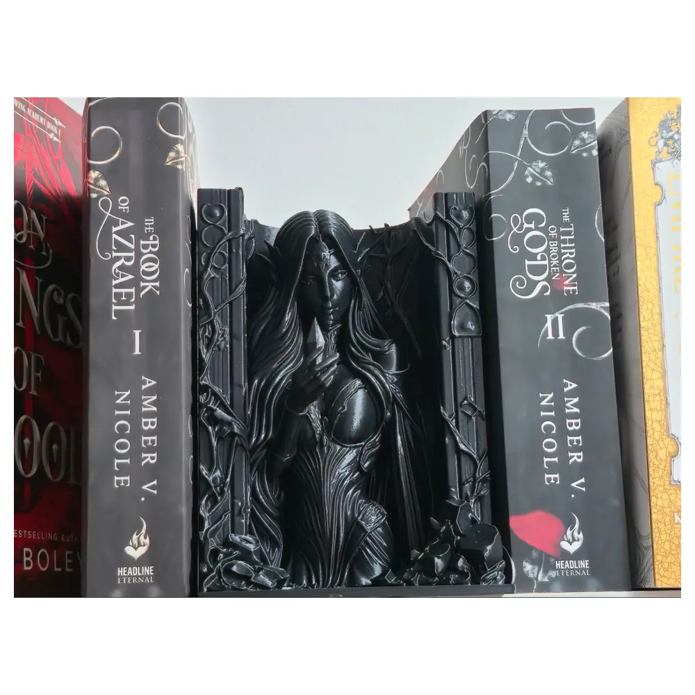 Gothic Black Book Nook Dark Elf Shelf Unit Versatile Bookcase Display Shelf Book Storage Accessories