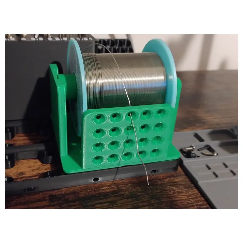 Gridfinity Solder Spool Holder Organizer Universal Parts Repair Storage Flexible System