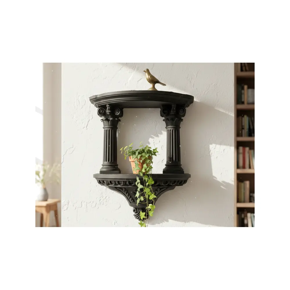 Wall Mounted Shelf Column Pedestal Decorative Stand Multi Functional Wall Shelf Pillar Support Modern Simple
