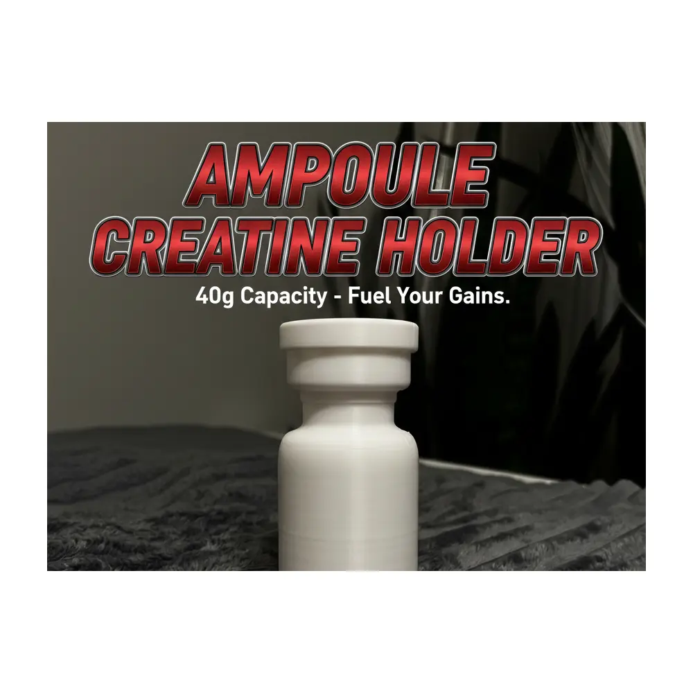 Creatine Capsule Holder Ampoule Creatine Supplement Bottle Energy Boost Fitness Muscle Recovery Fast Absorption
