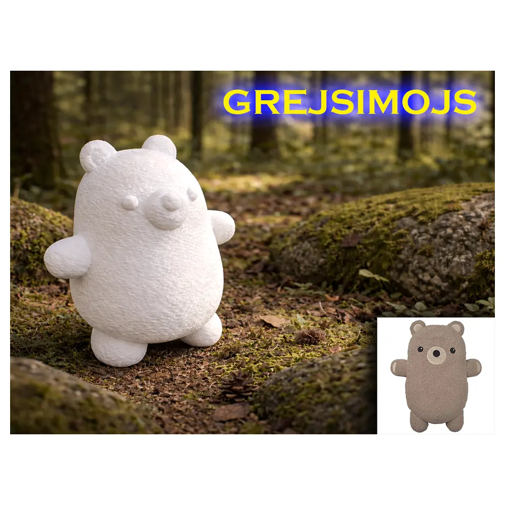 GREISIMOJS Trend Teddy Bear Plush Toy Jointed Movable Multi Function Plush Replacement Parts Repair