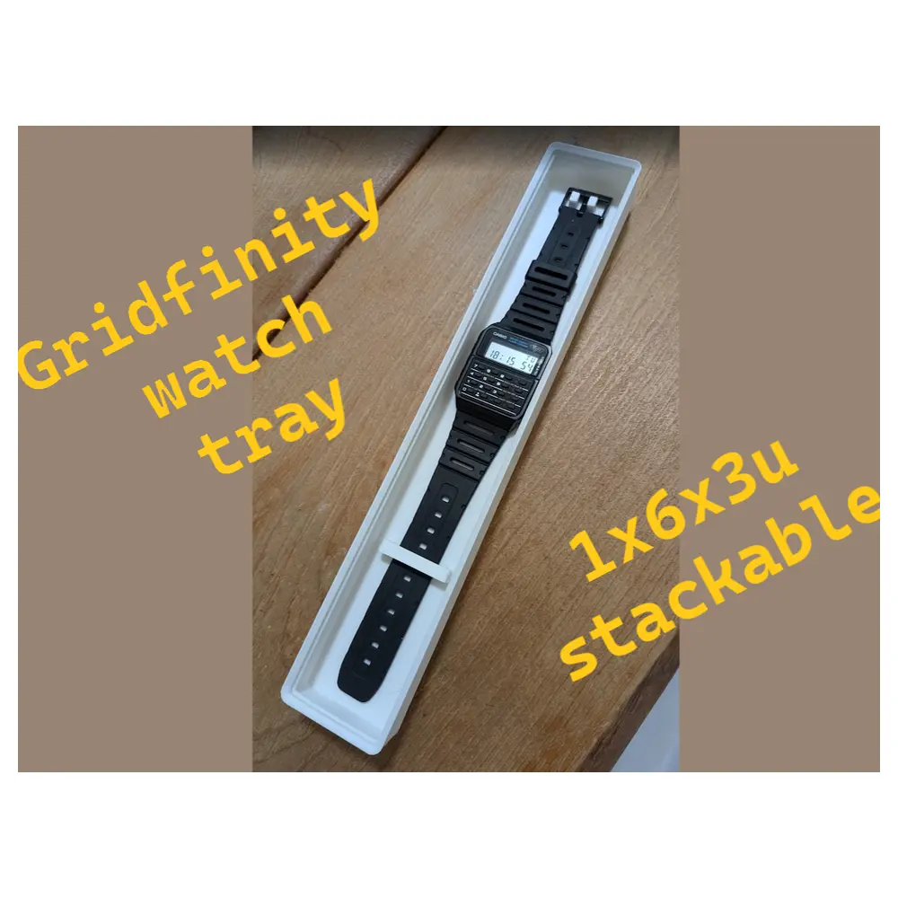 Gridfinity Watch Tray Display Grid Board 3D Printing Accessories Parts Replacement Assembly