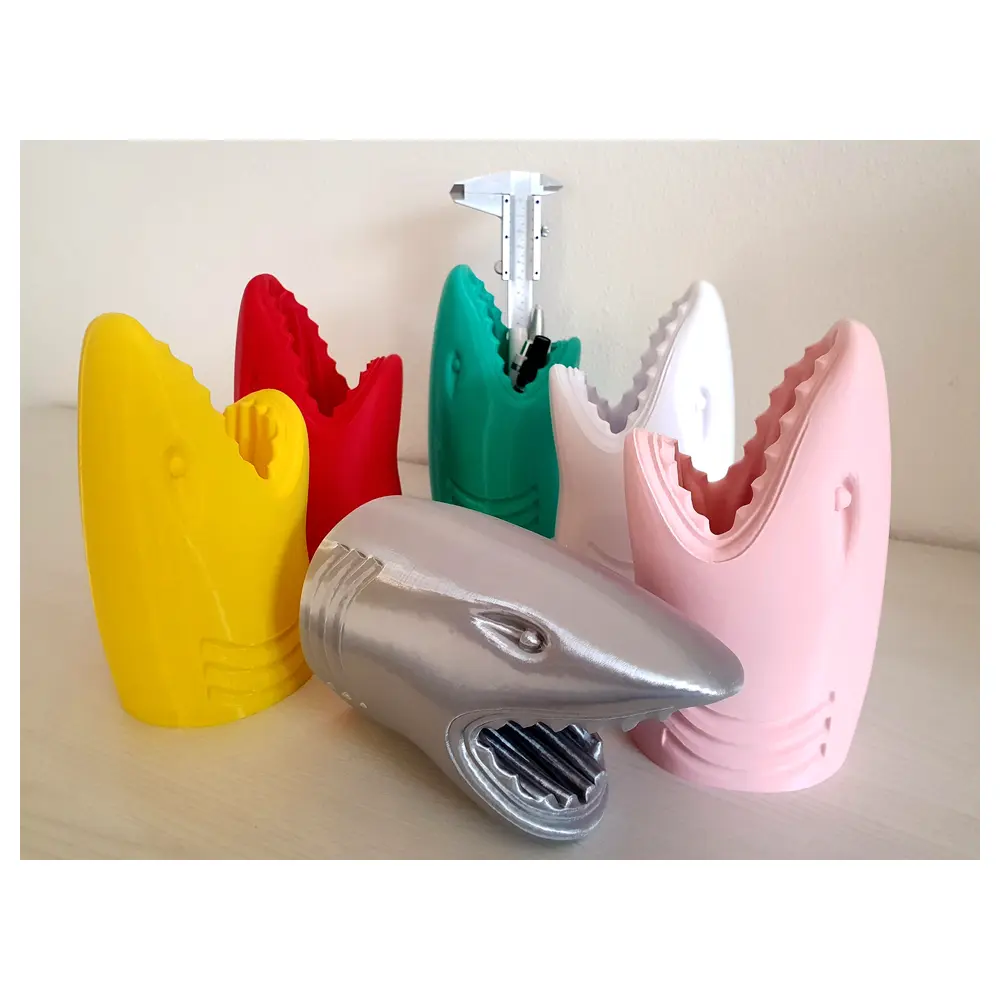 Shark Pen Holder Desk Organizer Pen Cup Holder Office Supplies Multi Function