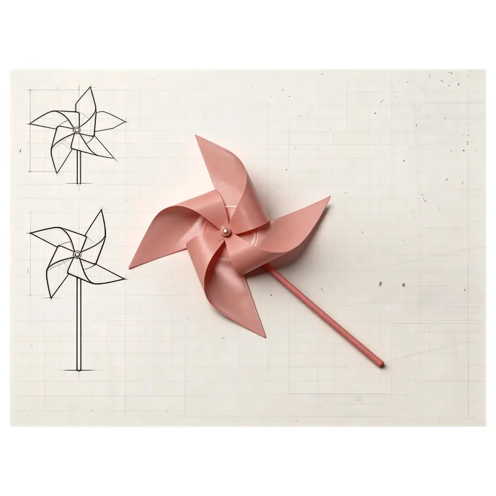 Retro Pinwheel Toy Vintage Kids Toy Rotating Wheel Paper Windmill Play Accessories Repair Parts