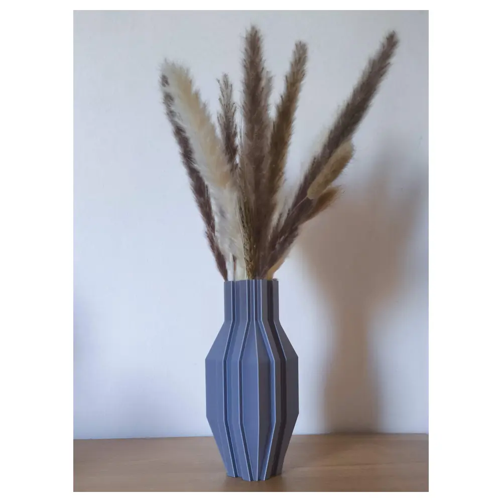 Brutalist Concrete Vase Modern Decor Industrial Vase Geometric Vase Home Accent Ceramic Vase