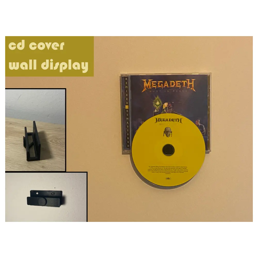 CD Cover Wall Display Stand Multiple CD Vinyl Record Storage Music Collection Decor Wall Art Album Display Music