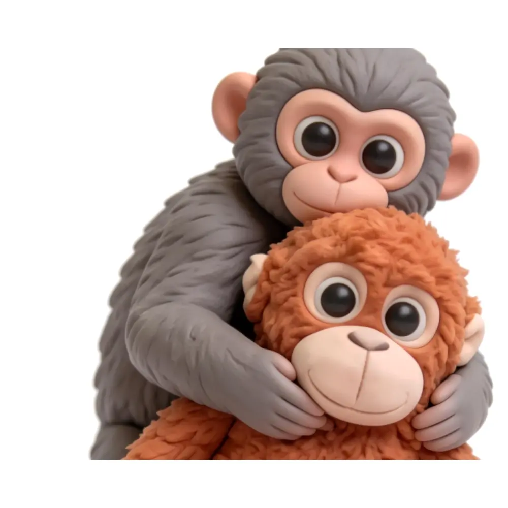 Cute Japanese Punch Monkey Sculpture Baby Toy Decoration Figurine Cute Kids Gift Snack Display Monkey Toy Figurine Gift