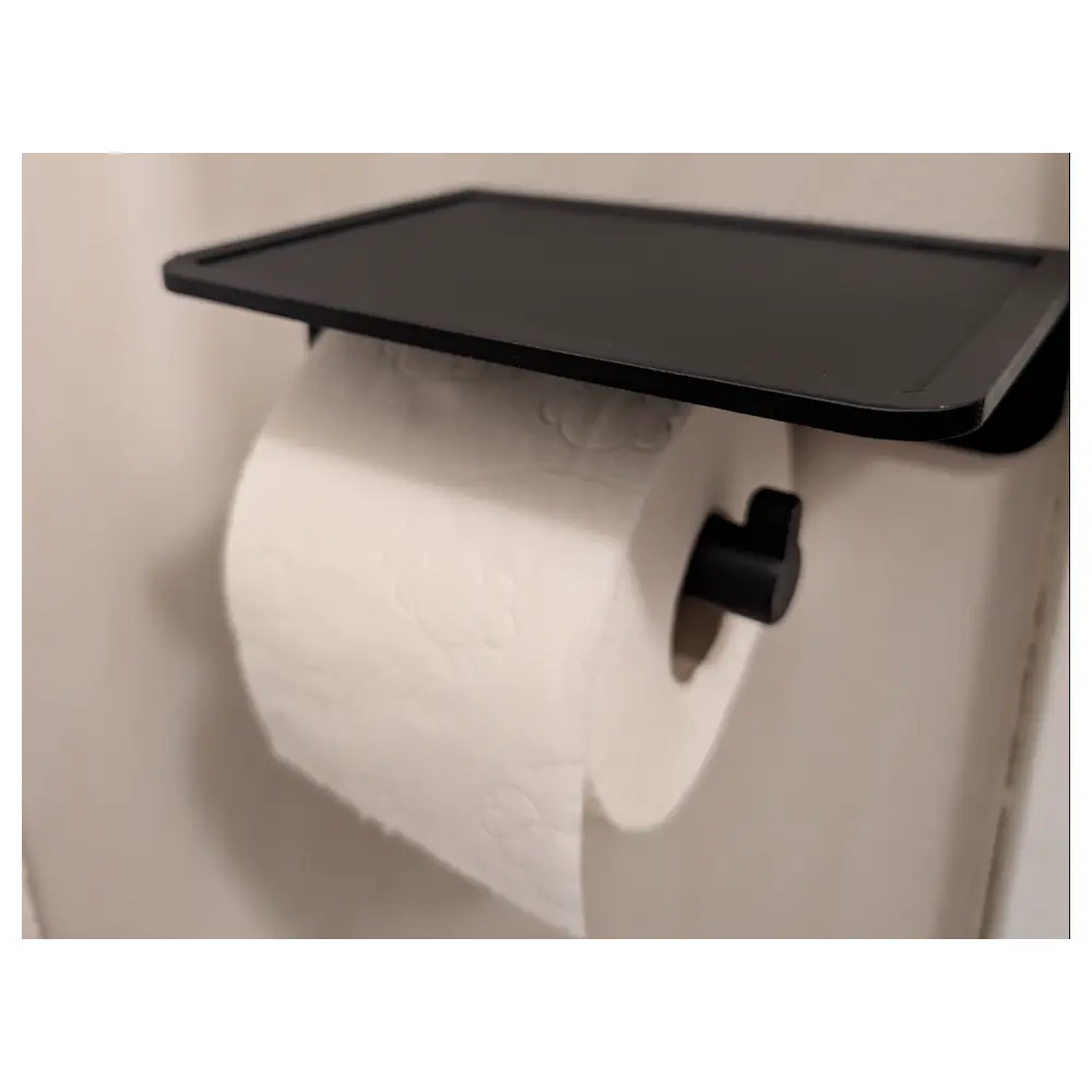 Universal Bathroom Shelf Toilet Paper Holder Holder Accessory Wall Mounted Quick Install Easy Clean