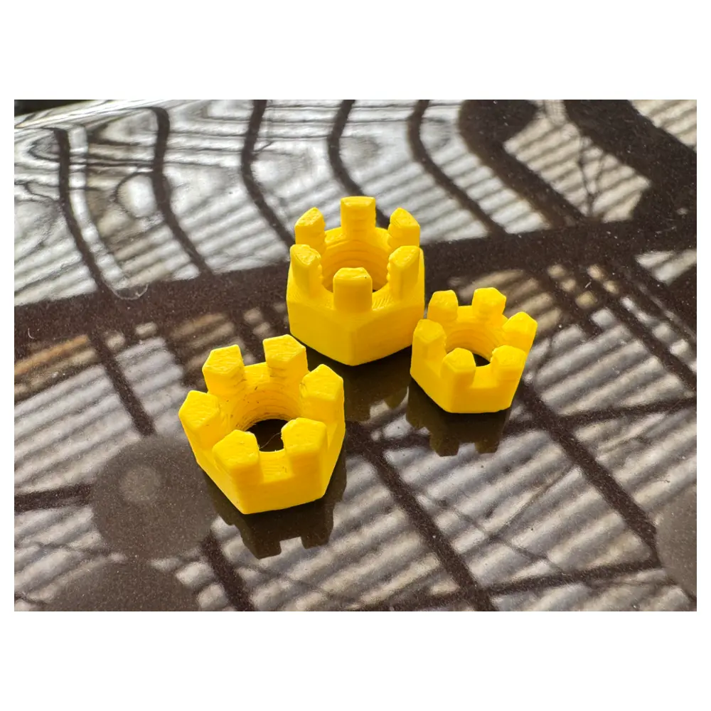 DIN 935 Hex Nuts Retaining Rings Bolts M8 M56 Castellations Fasteners Repair Parts Accessories