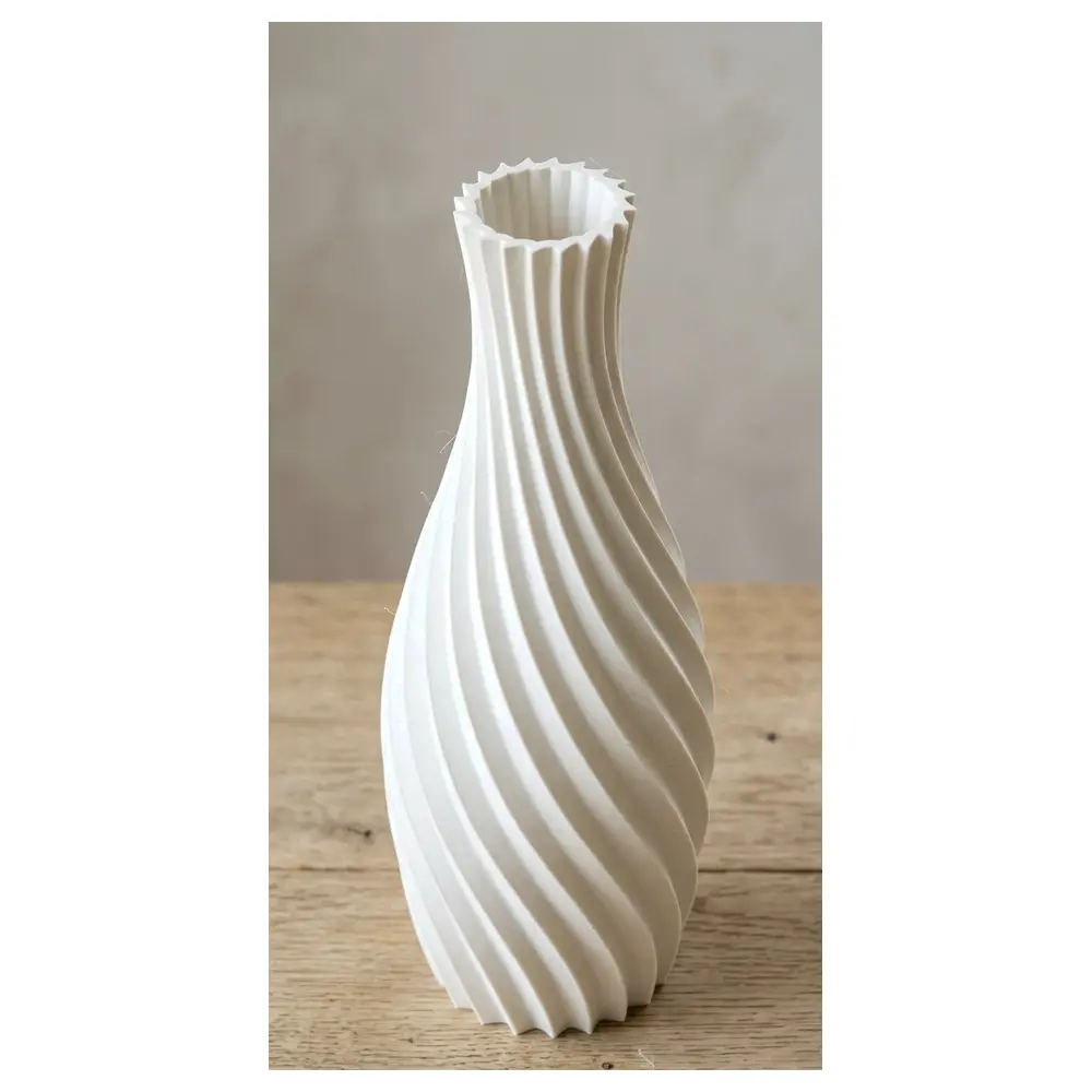 Spiral Design Vase Decor Home Art Placement Creative Modern Art Accessories