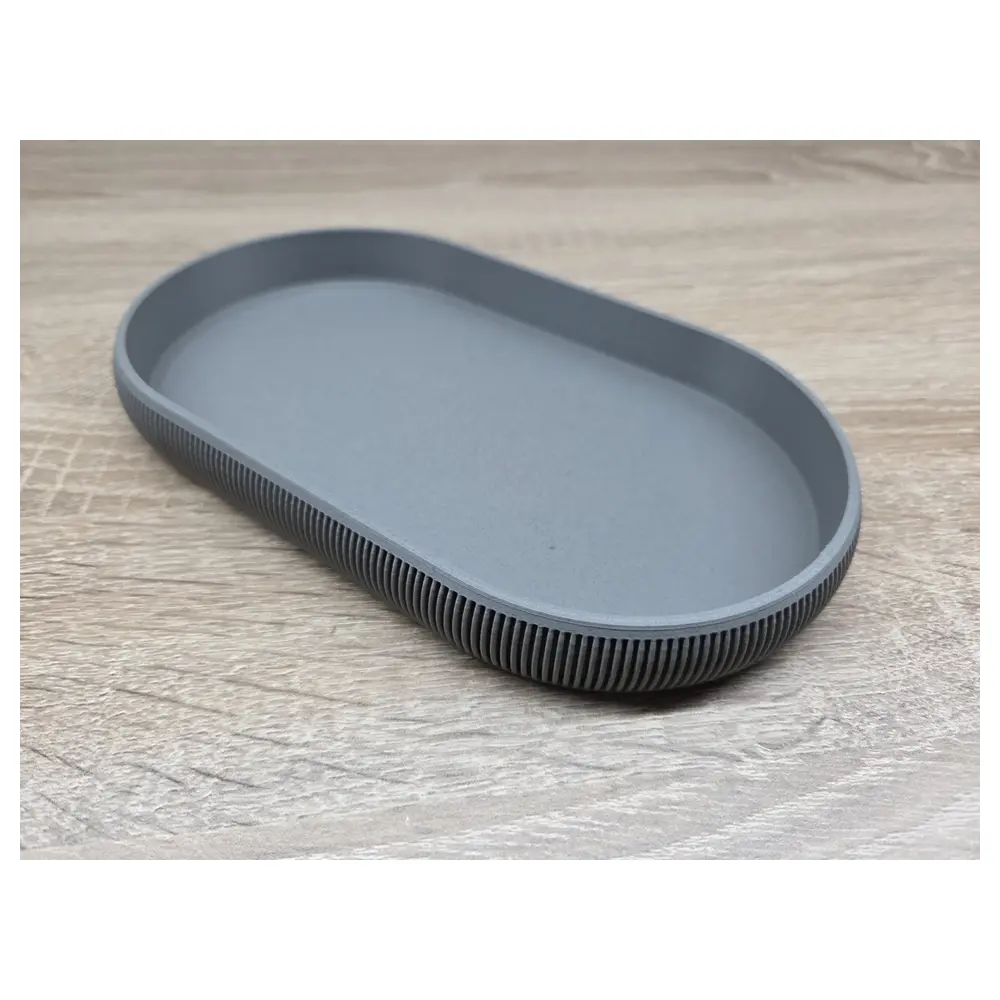 Japandi Ribbed Tray Modern Home Decor Geometric Tray d Tray Accent Table Dishware