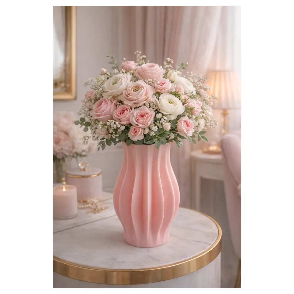 Radial Fold Vase Universal Assembly Parts Repair Flower Arrangement Decoration Accessories