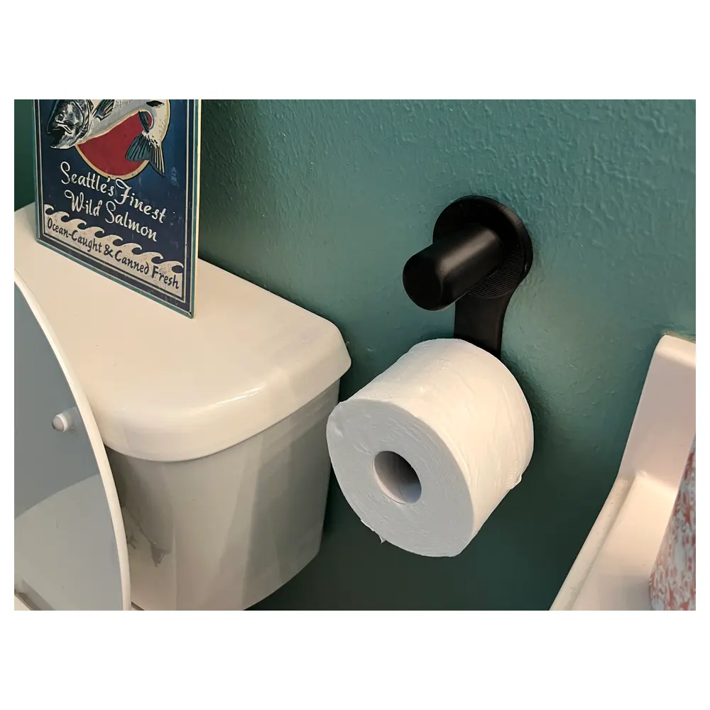 Toilet Paper Roll Holder Wall Mount Bathroom Organizer Shelf Storage Universal Parts Repair
