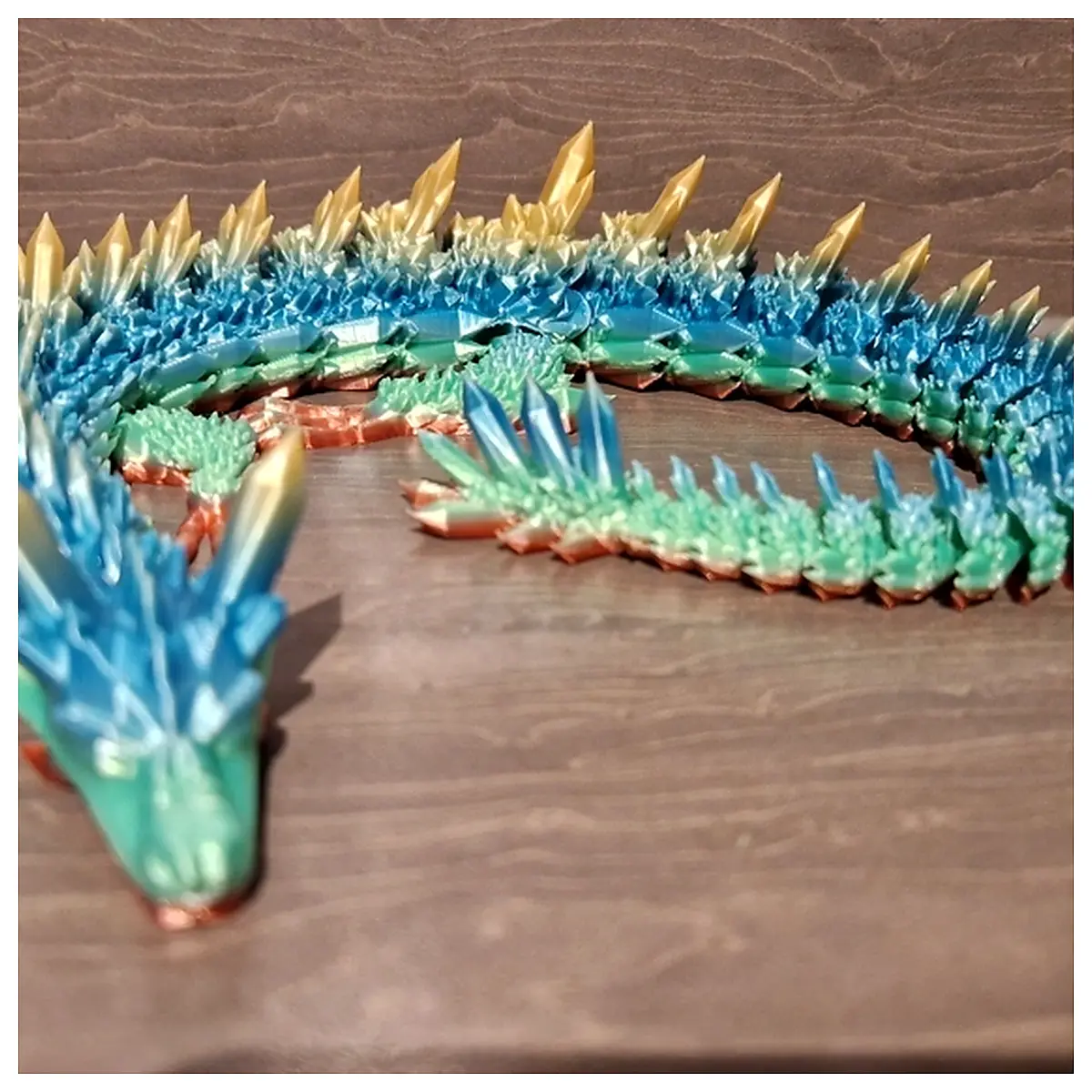 Mobile Crystal Dragon Toy Figurine Pet Figure Creative Decoration Pet Supplies Dragon Role Play Toy