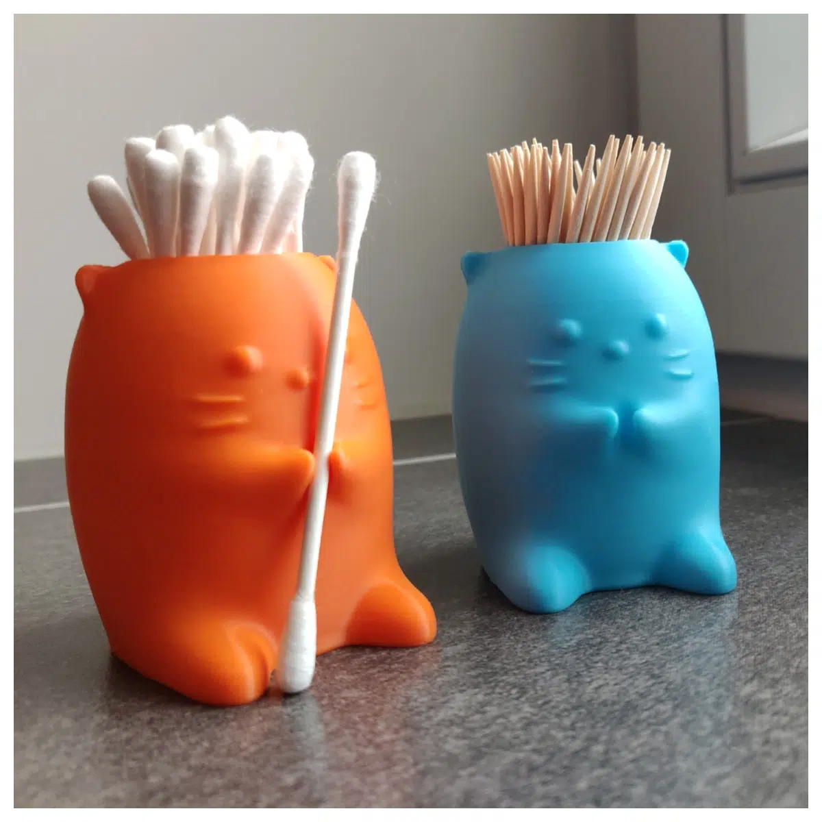 Cotton Swab Holder Hanging Stand No Support Wall Mounted Storage Kitchen Bathroom Shelf Simple Multi Functional