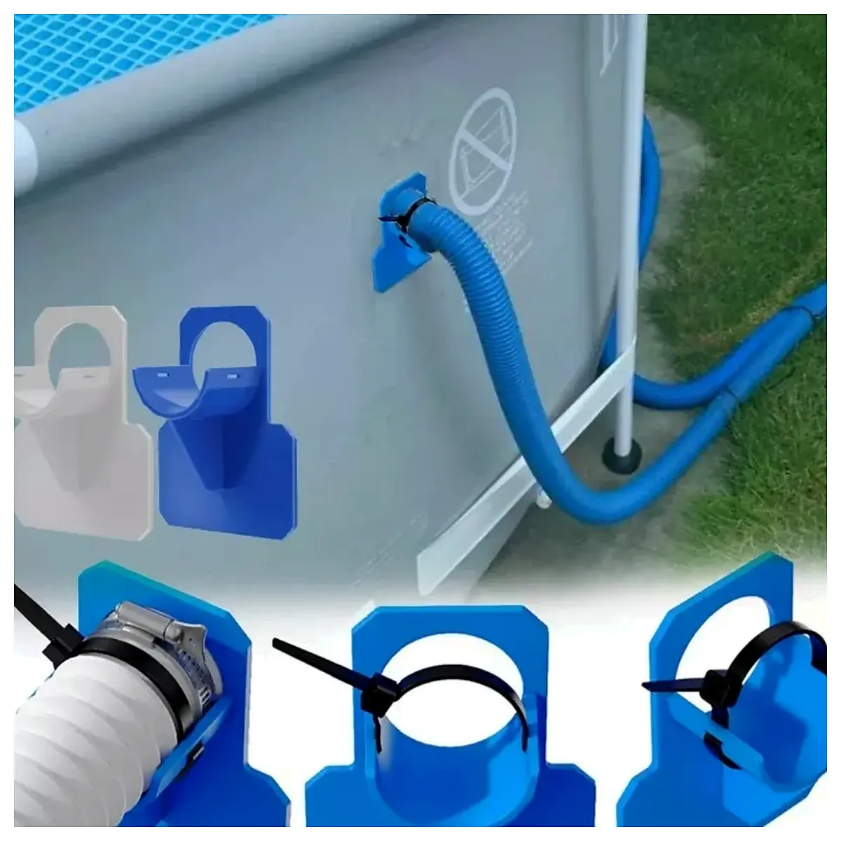 Pool Water Pipe Fittings Support Brackets Pipe Holders Pool Accessories Repair Parts Installation