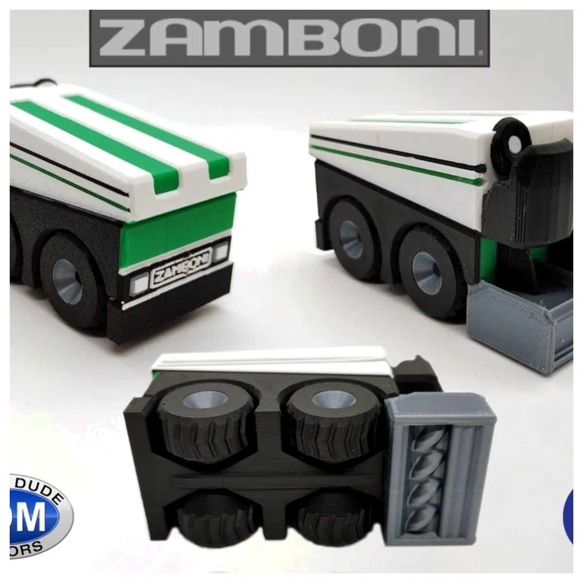 Fixum Dude Motors PiP Zamboni Ice Rink Cleaner Kids Toy Zamboni Simulator Mini Ice Hockey Accessories
