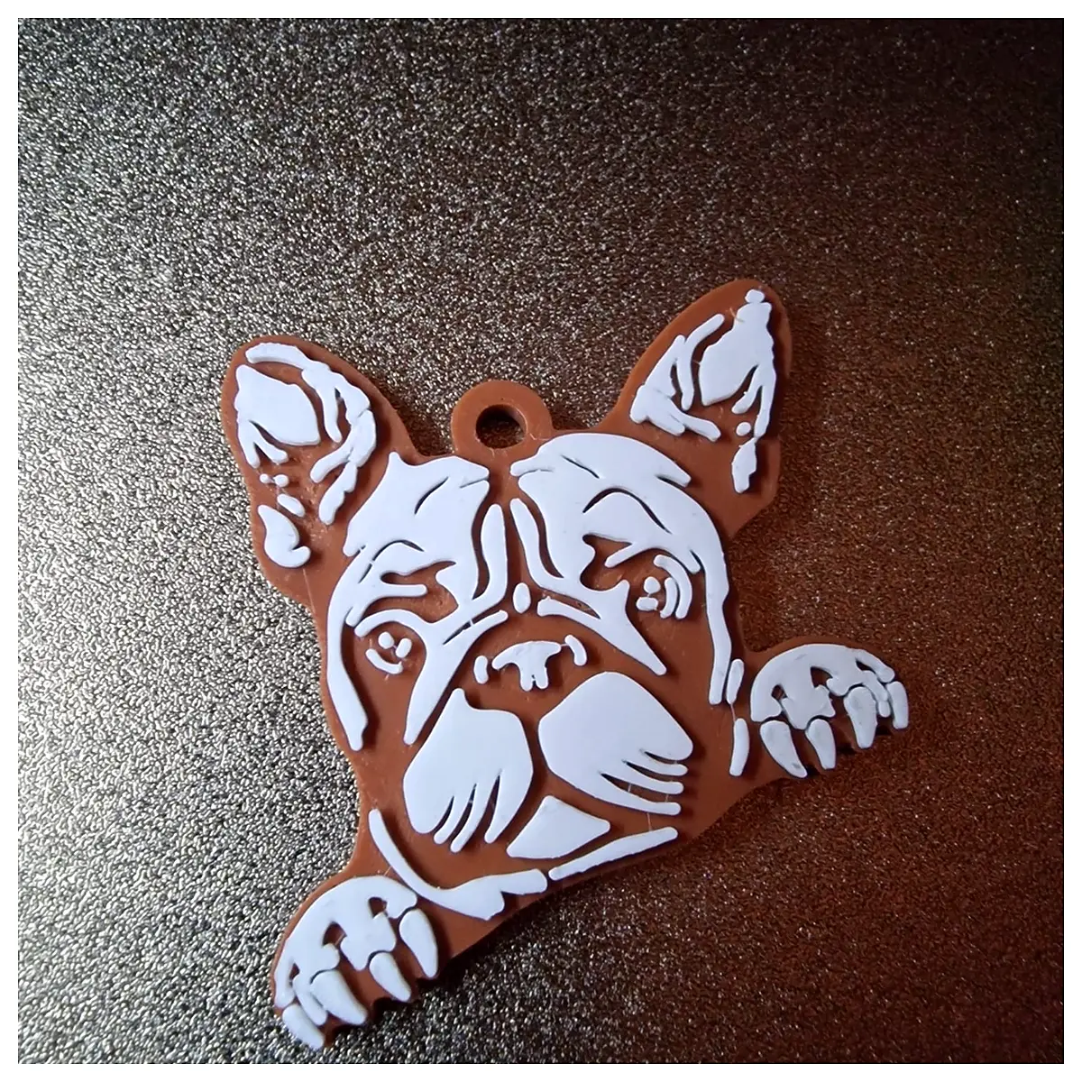 French Bulldog Keychain Dog Charm Pet Memorial Gift Cute Dog Toy Lucky Charm