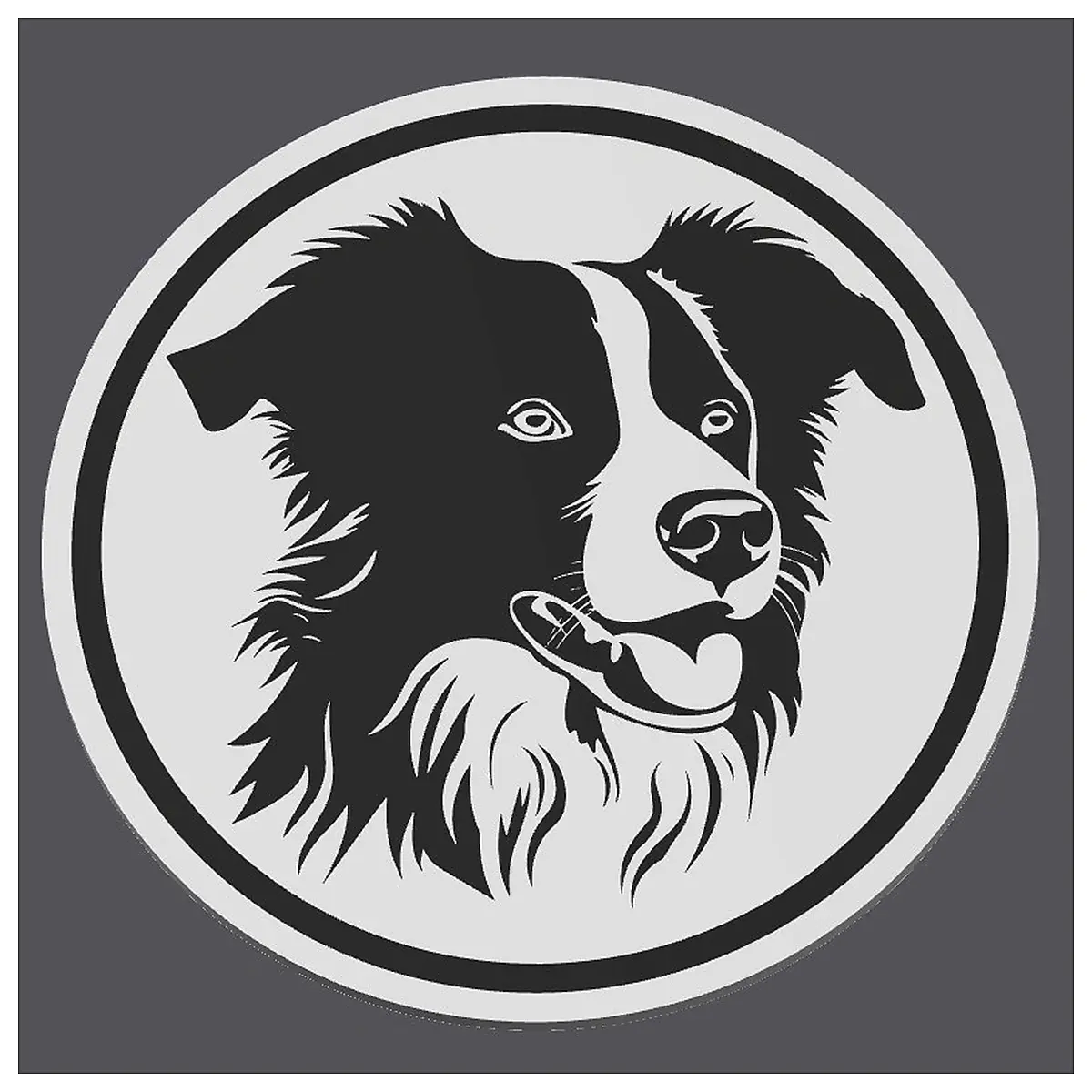 Border Collie Mat Dog Mat Pet Mat Dog Toy Border Collie Mug Mat V2 Pet Supplies