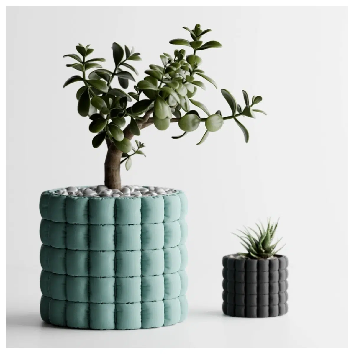 Inflatable Flower Pots Soft Fabric Planters Plant Vases Series Multiple Planters Garden Planters Decorative Planters Pneumatic Planters Watering